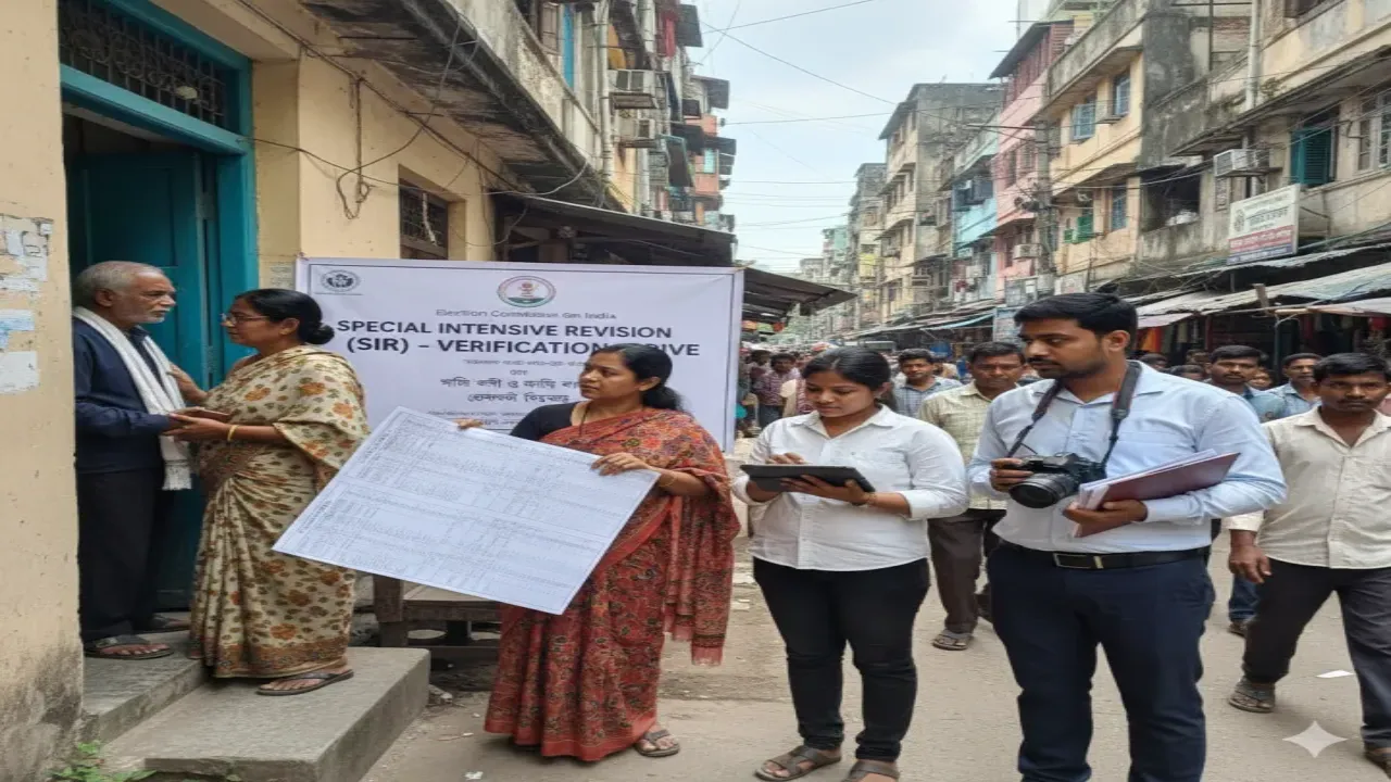 AI illustration of checking voter lists and submitting corrections